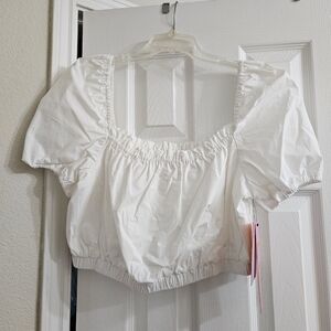 LDT White Crop Top